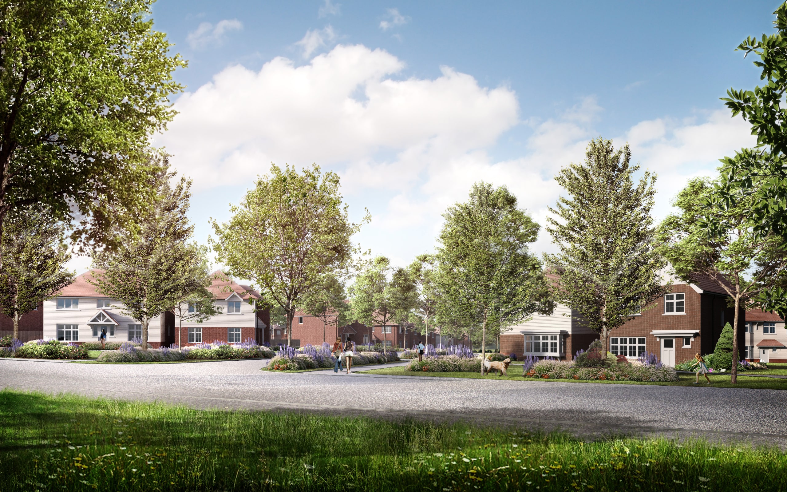 conning brook development street cgi